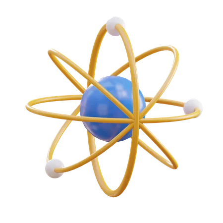 Atom  3D Icon