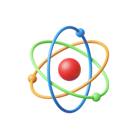 Atom  3D Icon