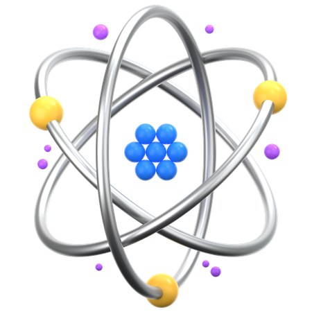 Atom  3D Icon