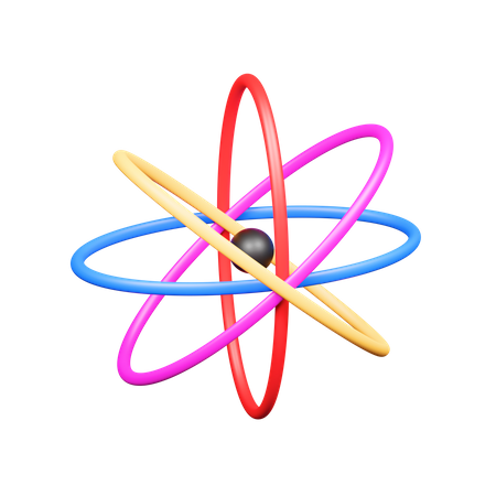 Atom  3D Icon