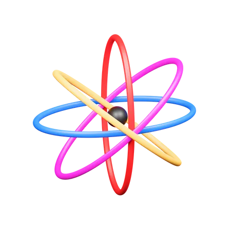 Atom  3D Icon