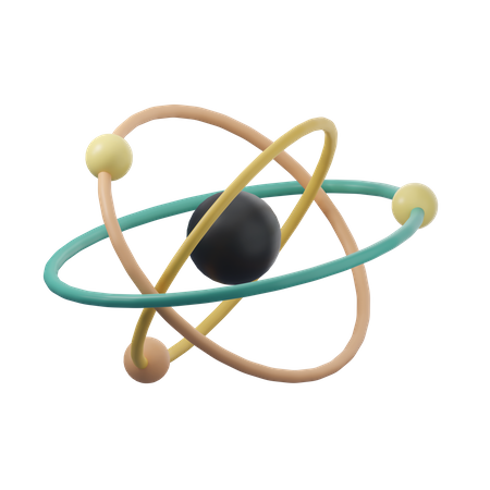 Atom  3D Icon