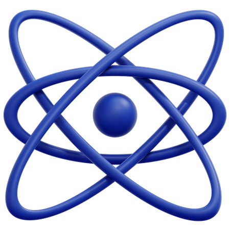 Atom  3D Icon