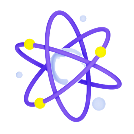 Atom  3D Icon