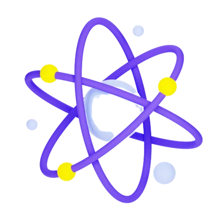 Atom  3D Icon