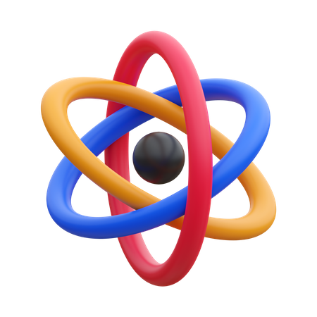 Atom  3D Icon