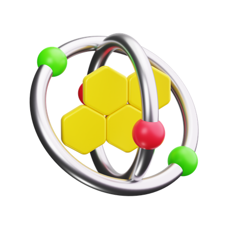 Atom  3D Icon