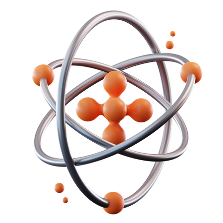 Atom  3D Icon