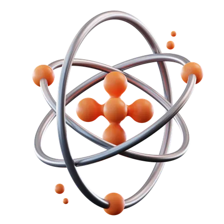 Atom  3D Icon