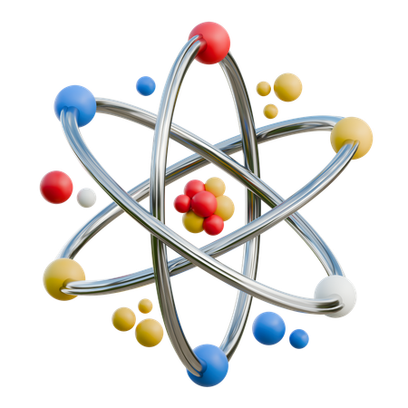 Atom  3D Icon