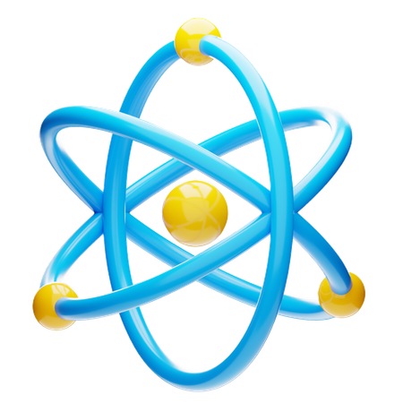 Atom  3D Icon