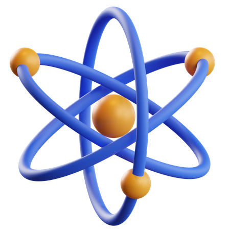 Atom  3D Icon