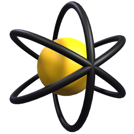 Atom  3D Icon