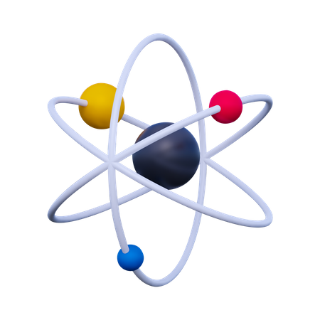 Atom  3D Icon