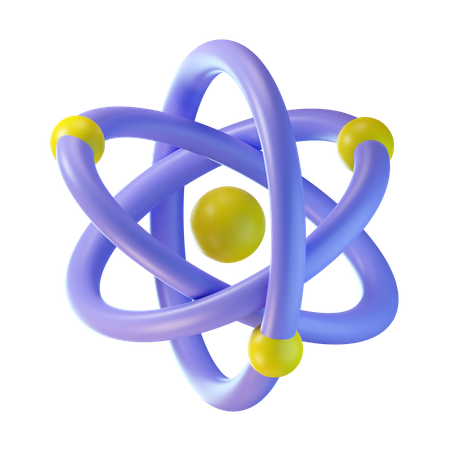 Atom  3D Icon