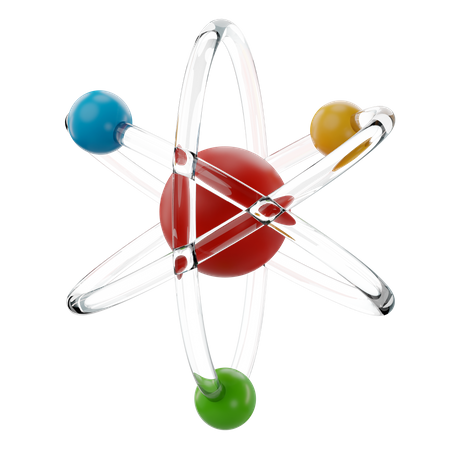 Atom  3D Icon