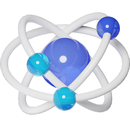 Atom  3D Icon