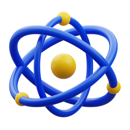 Atom  3D Icon
