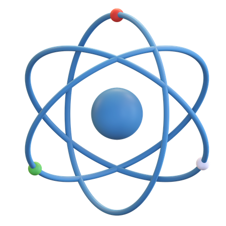 Atom  3D Illustration