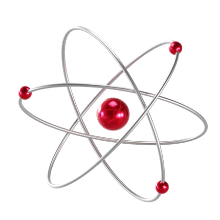 Atom  3D Illustration