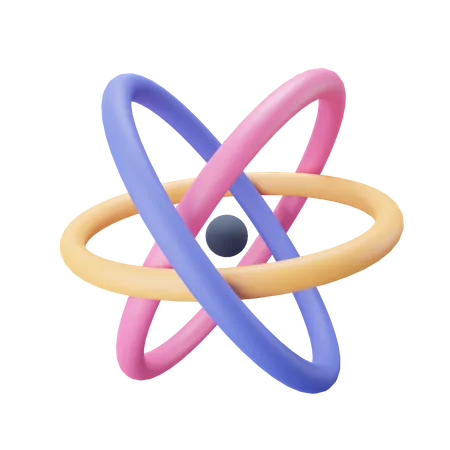 Atom 3D Icon