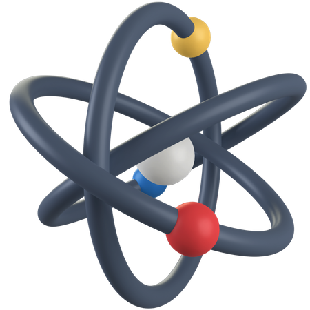 Atom  3D Illustration