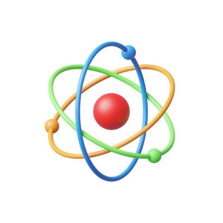 Atom 3D Icon