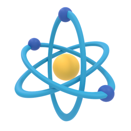 Atom  3D Icon