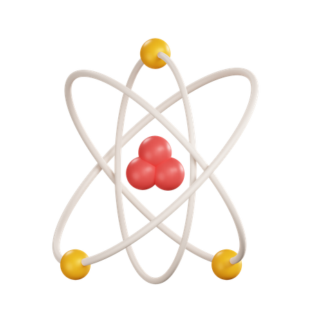 Atom  3D Icon