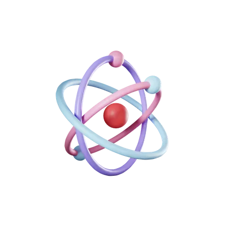 Structural Chemical Formula Or Molecule 3 D Render 3D Icon