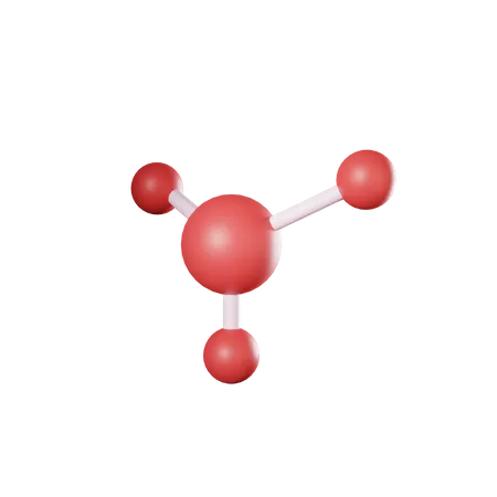 3 D Render Atom Symbol For Science Illustration 3D Icon