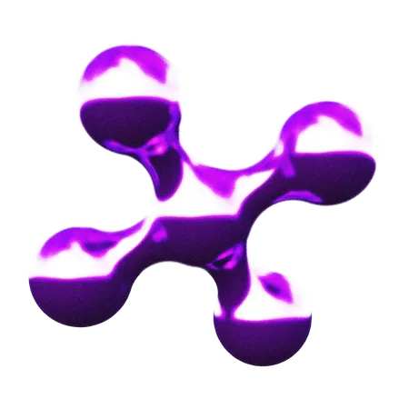 Atom Abstract Shape  3D Icon