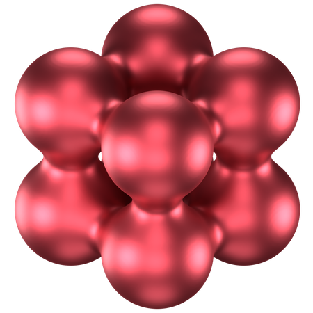 Atom Abstract Shape  3D Icon