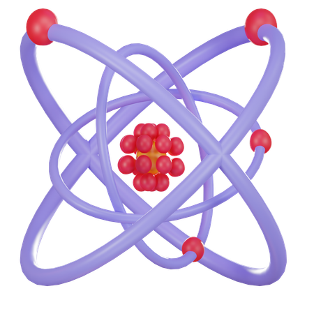 Atom Chemistry  3D Icon