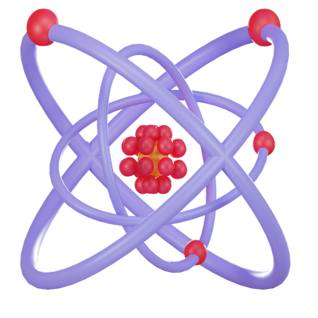 Atom Chemistry  3D Icon