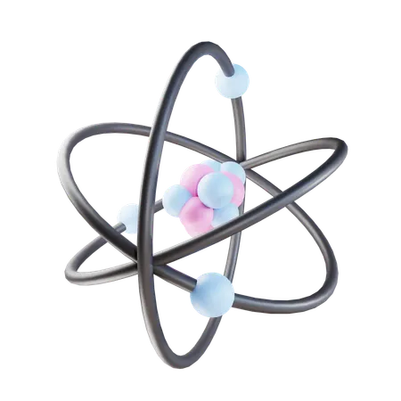 3 D Render Atom Element 3D Icon