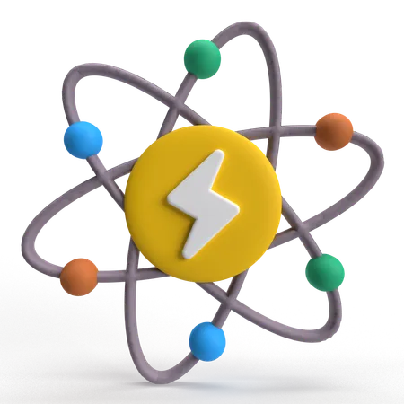 Atom Energy  3D Icon