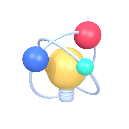 Atomische Geschäftsidee  3D Icon