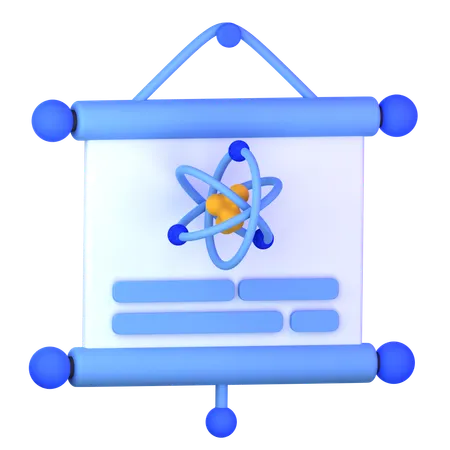 Atom Presentation  3D Icon