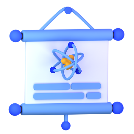 Atom Presentation  3D Icon