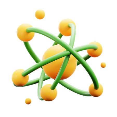 Atom Structure  3D Icon