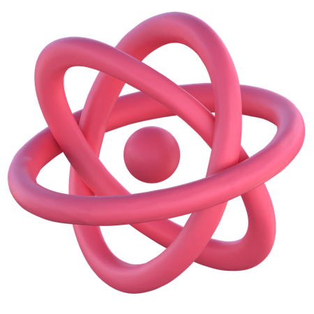 Atom Structure  3D Icon