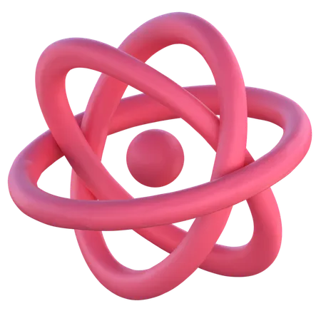 Atom Structure  3D Icon