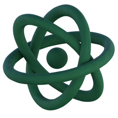 Atom Structure  3D Icon