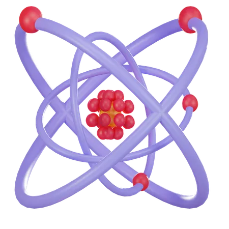 Chimie atomique  3D Icon