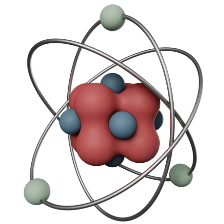 3 D Atomic Illustration 3D Icon