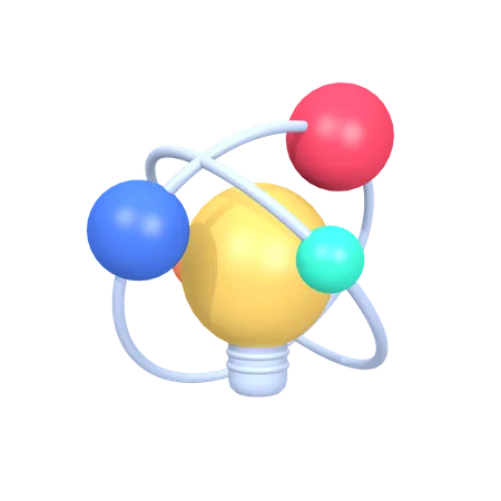 Atomic Business Idea  3D Icon