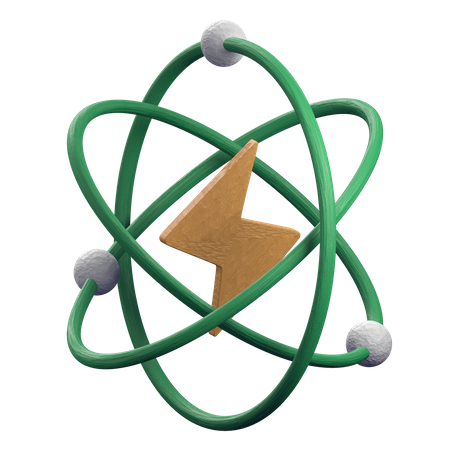 Atomic Energy  3D Illustration