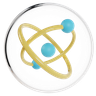 3d atomic model logo
