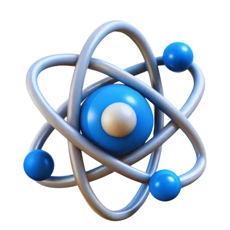 Atomic Model  3D Icon